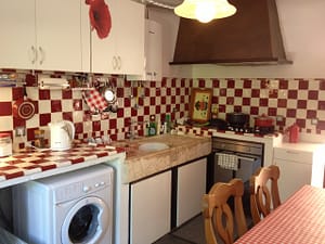 the kitchen in 2015 after decorating
